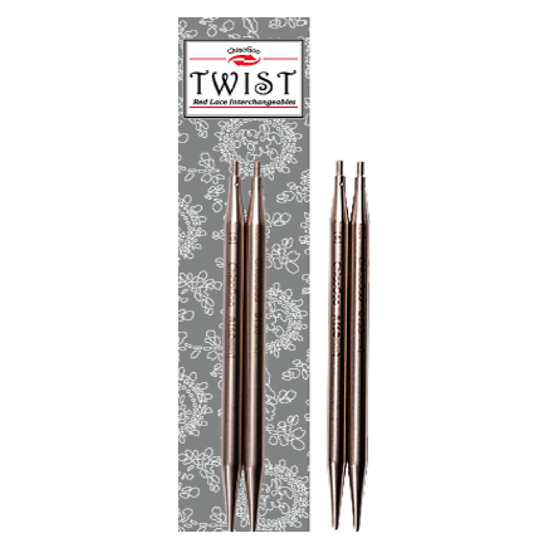 CHIAOGOO TWIST Red Lace Tips - 4" Stainless Steel
