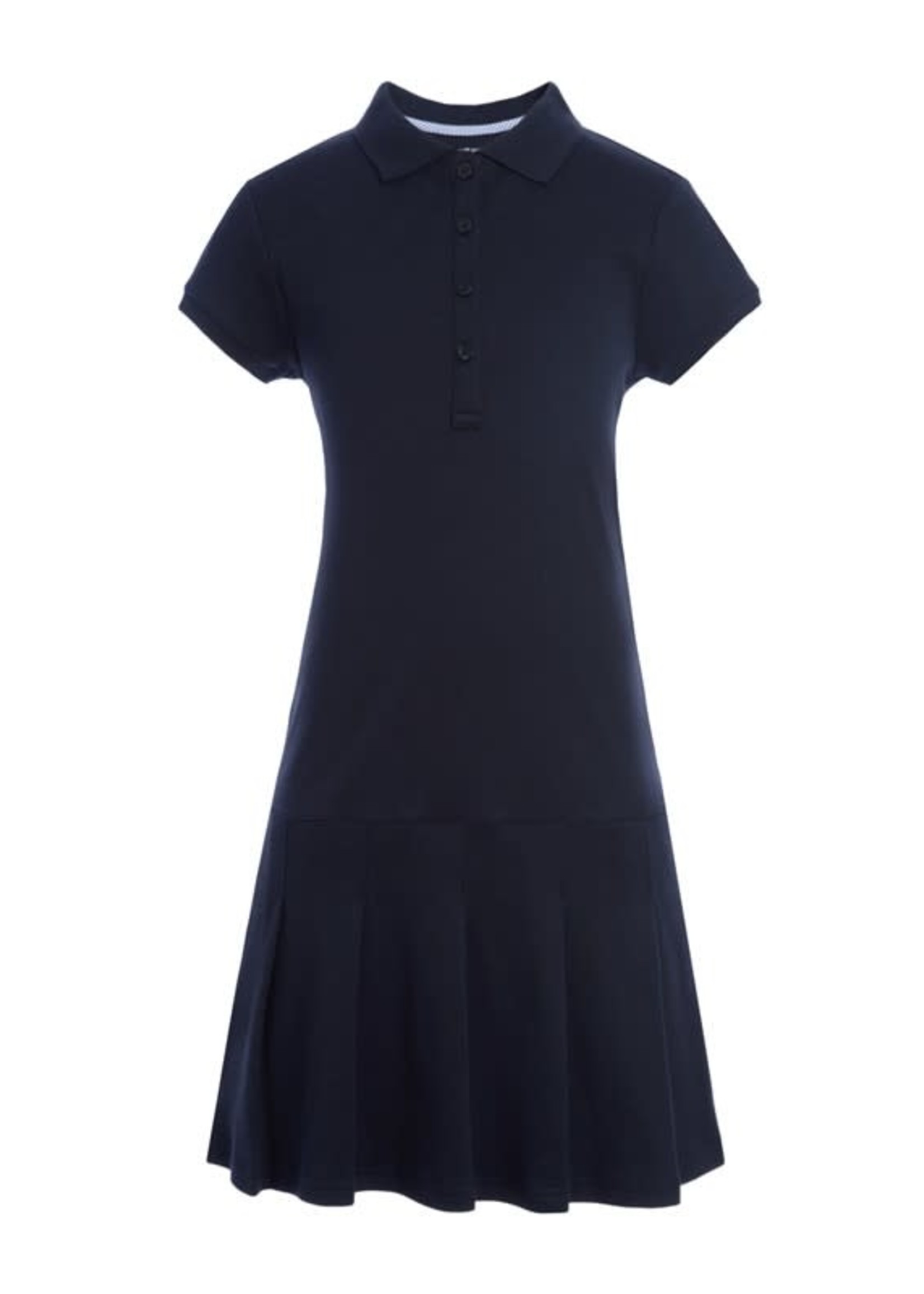 YOUTH INTERLOCK POLO DRESS WITH EMBROIDERY LOGO