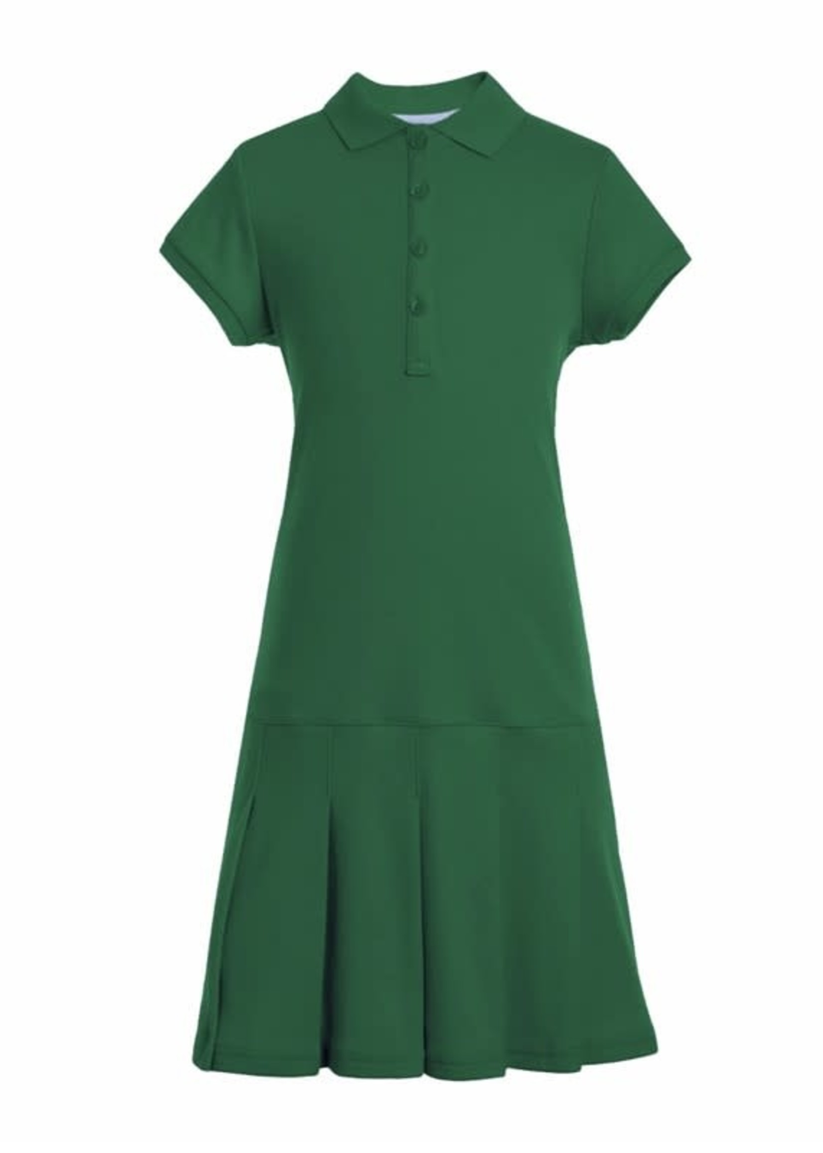 YOUTH INTERLOCK POLO DRESS WITH EMBROIDERY LOGO