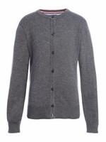 YOUTH CARDIGAN SWEATER WITH EMBROIDERY LOGO