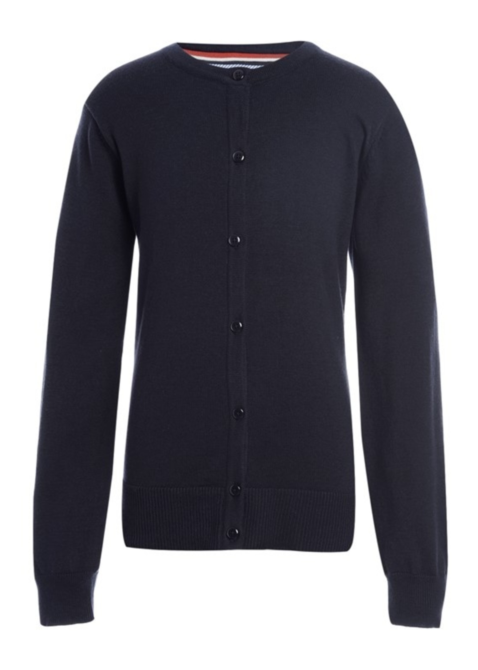 YOUTH CARDIGAN SWEATER WITH EMBROIDERY LOGO