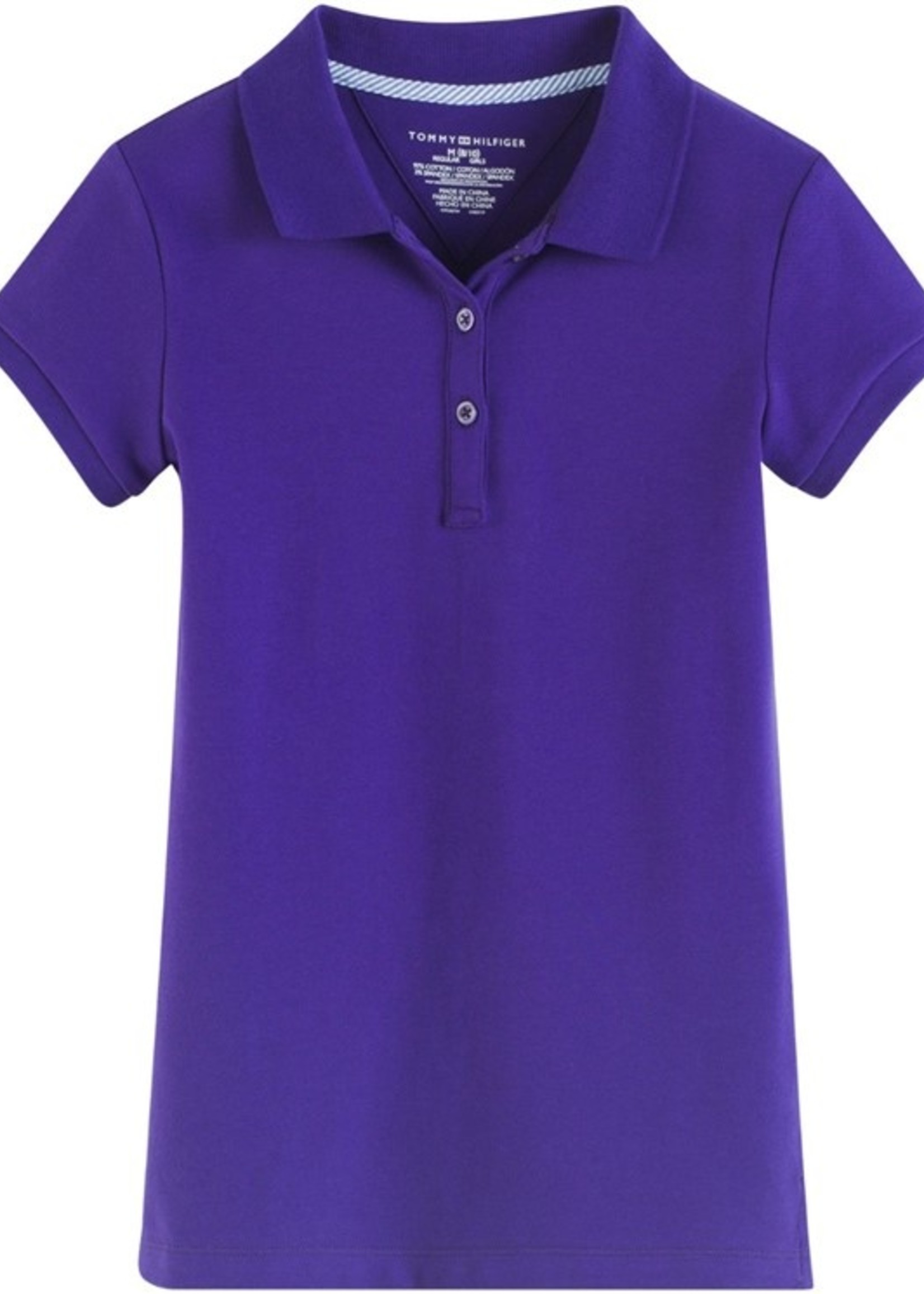 TOMMY HILFIGER SHORT SLEEVE STRETCH PIQUE FEMININE FIT LADIES  POLO WITH EMBROIDERY LOGO