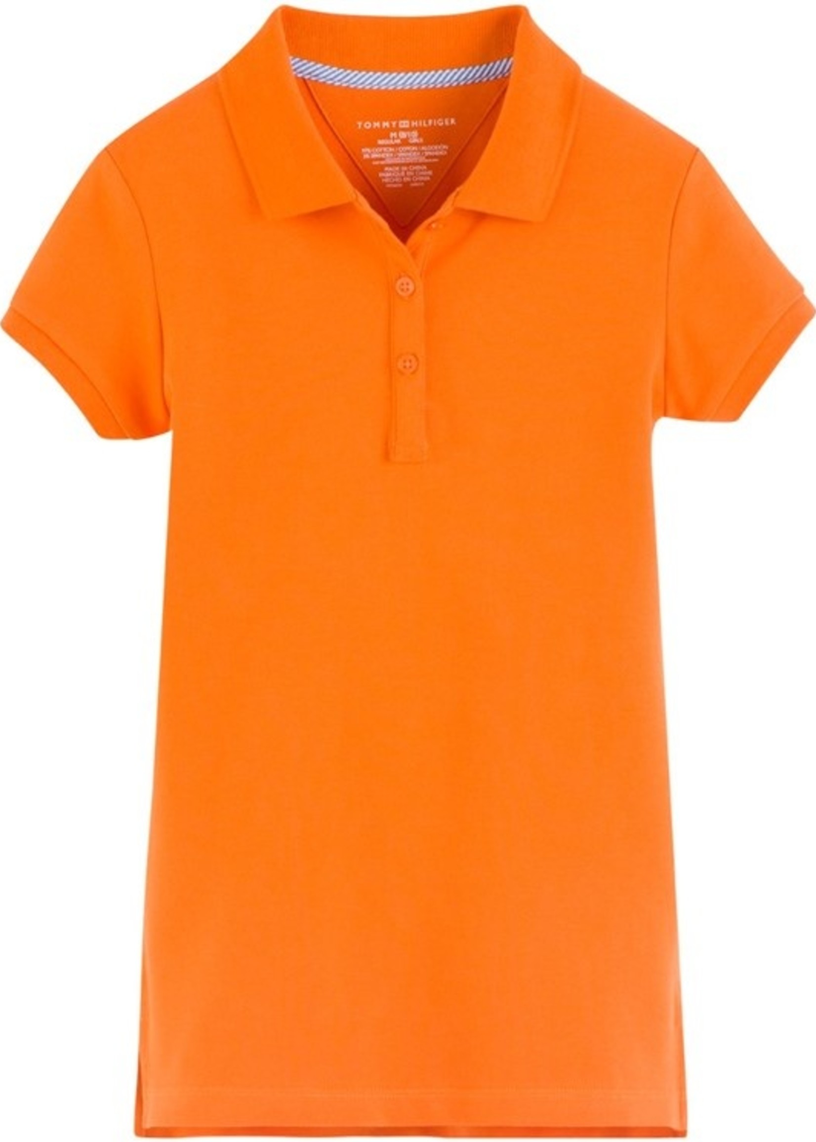 TOMMY HILFIGER SHORT SLEEVE STRETCH PIQUE FEMININE FIT LADIES  POLO WITH EMBROIDERY LOGO