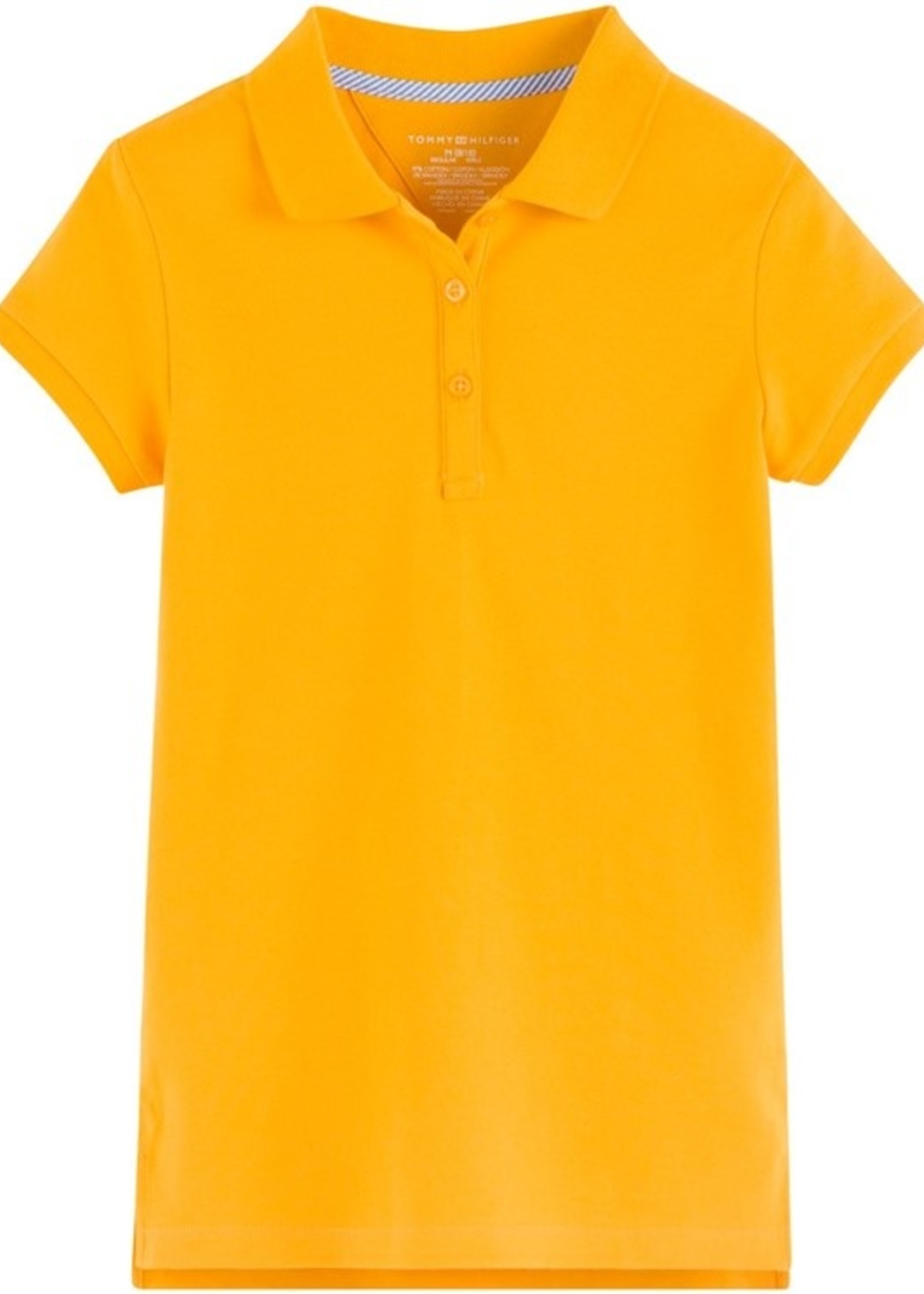 TOMMY HILFIGER SHORT SLEEVE STRETCH PIQUE FEMININE FIT LADIES  POLO WITH EMBROIDERY LOGO