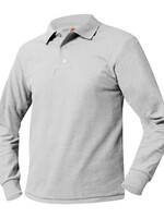 LONG SLEEVE YOUTH A+ PIQUE POLO WITH EMBROIDERY LOGO