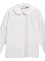 LONG SLEEVE PETER PAN COLLAR BLOUSE WITH LCS LOGO