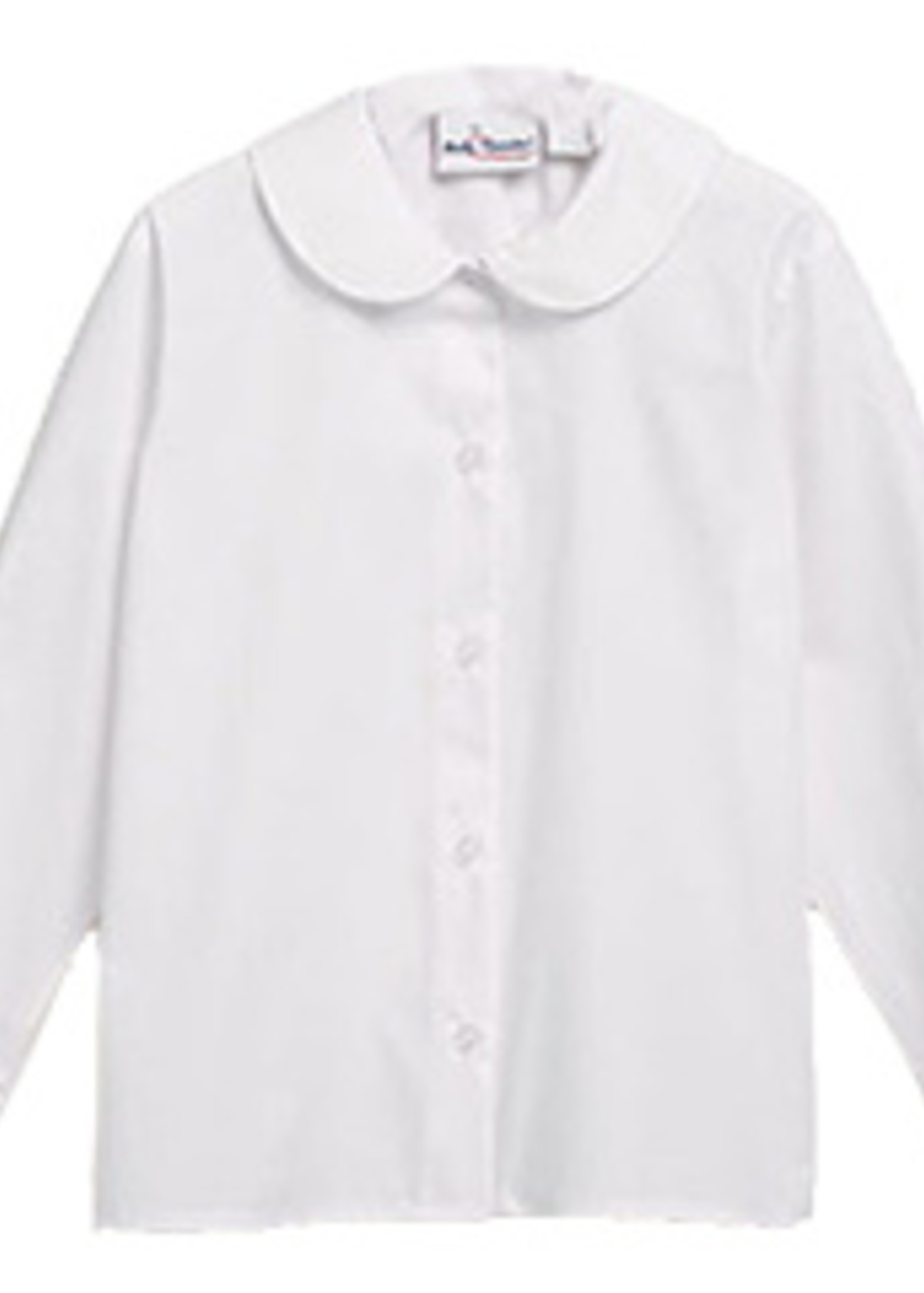LONG SLEEVE PETER PAN COLLAR BLOUSE WITH LCS LOGO