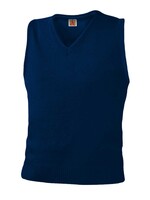 YOUTH NAVY ELEMENTARY CHAPEL VEST WITH EMBROIDERY LOGO