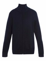 YOUTH FULL ZIP SWEATER WITH EMBRODIERY LOGO