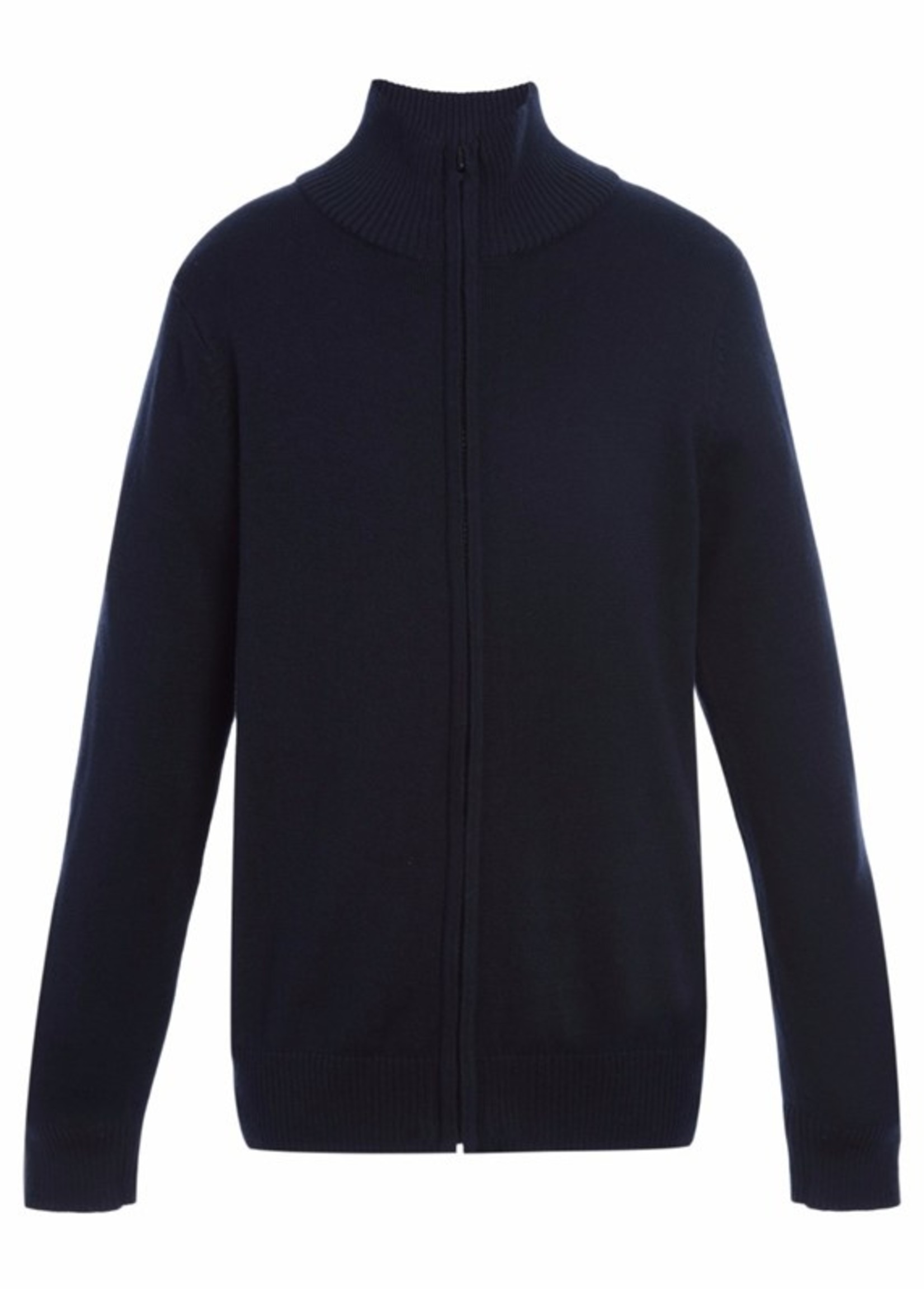 YOUTH  FULL ZIP SWEATER WITH EMBRODIERY LOGO