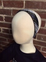 WIDE PADDED PLAID HEADBAND