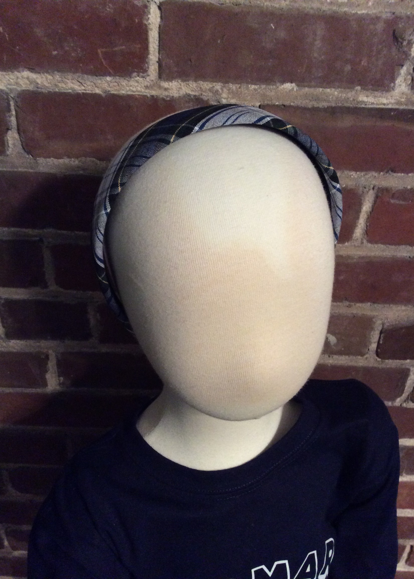 WIDE PADDED PLAID HEADBAND