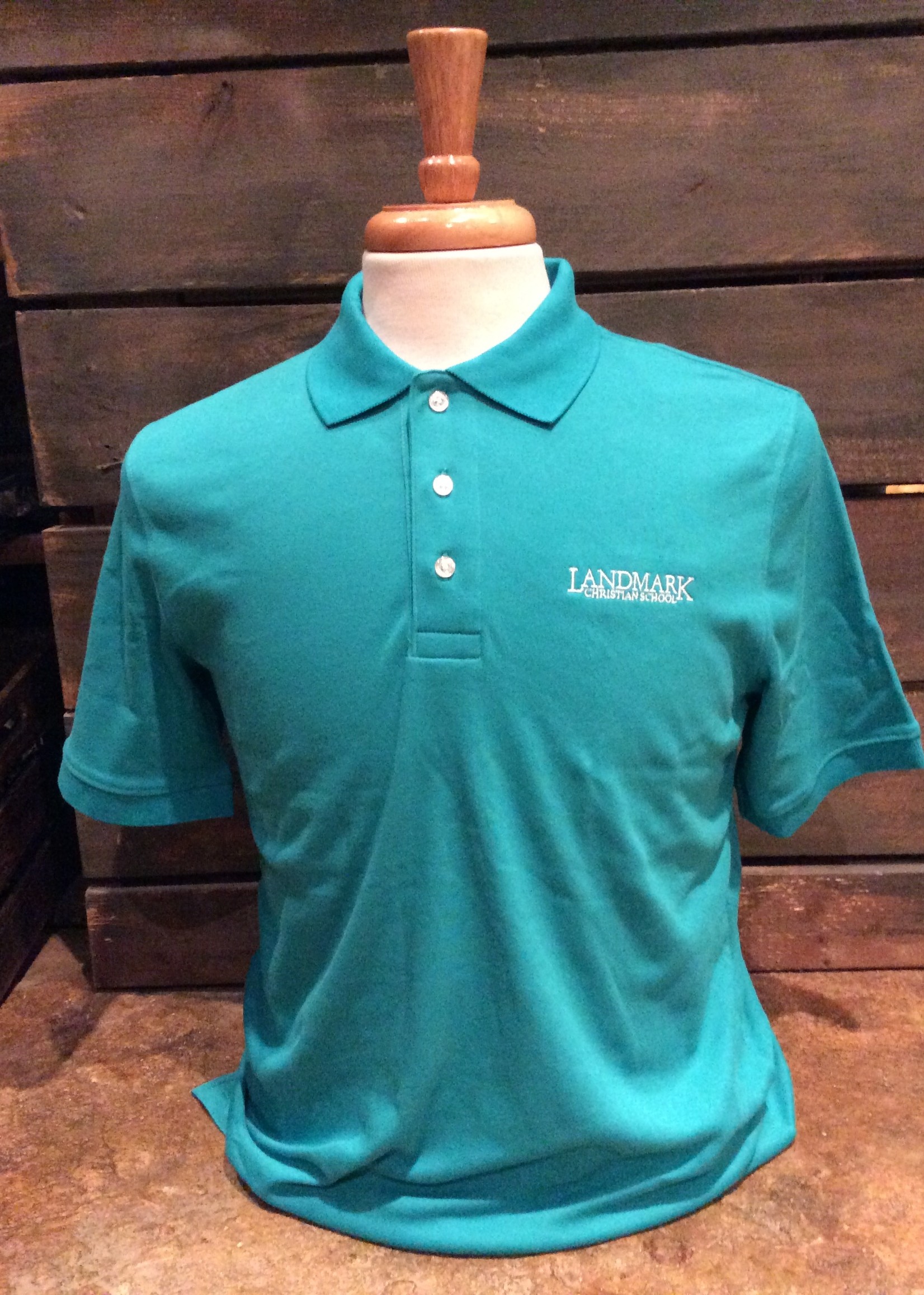 HIGH SCHOOL COED INTERLOCK SHORT SLEEVE POLO WITH EMBROIDERY LOGO