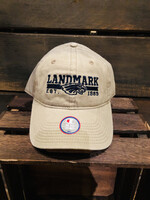 MEN'S PIGMENT DYED TWILL ADJUSTABLE CAP WITH EMBROIDERY LOGO ON FRONT AND BACK