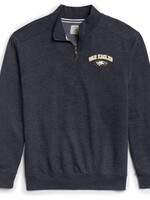 ULTRA SOFT FLEECE  NAVY HEATHER 1/4" ZIP WITH EMBROIDERY LOGO