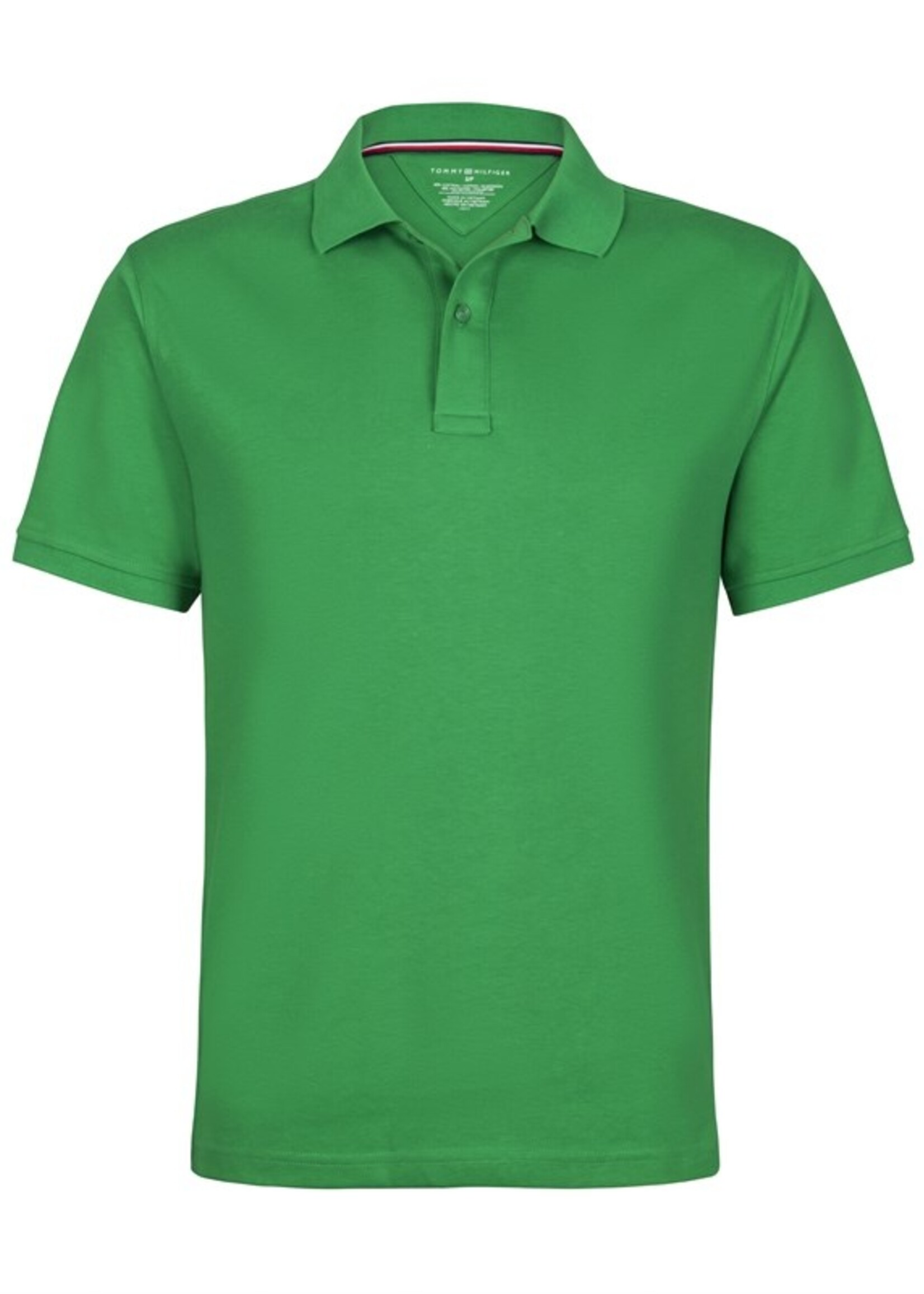 TOMMY HILFIGER SHORT SLEEVE  ADULT INTERLOCK  POLO WITH  EMBROIDERY LOGO