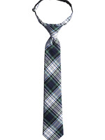 BOYS' CHAPEL PRE-TIED 14" PLAID VELCRO TIE