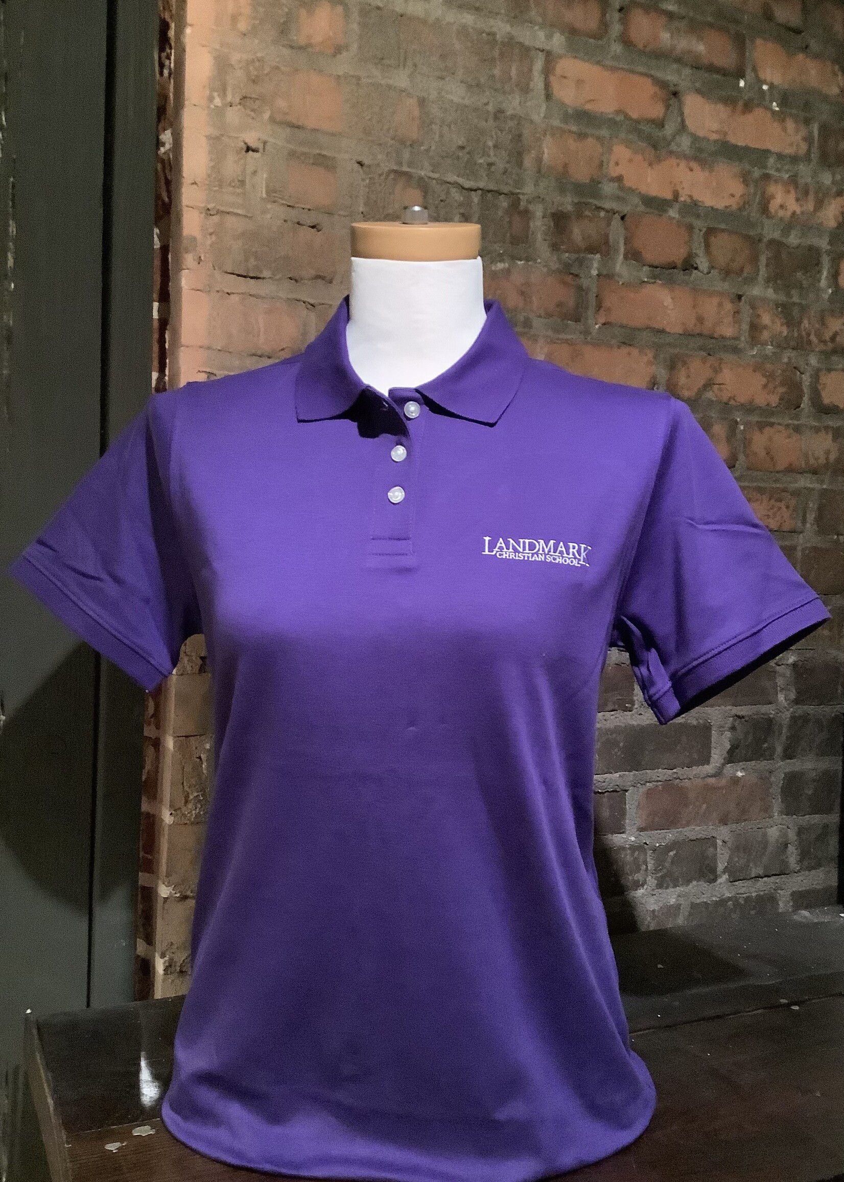 LADIES SHORT SLEEVE INTERLOCK POLO FROM LANDS' END