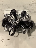STRIPE AND DOT MINI BARRETTE #5029S-4