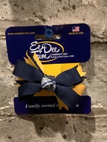SMALL PLAID RIBBON SPIKED BOW / FBE142S GOLD