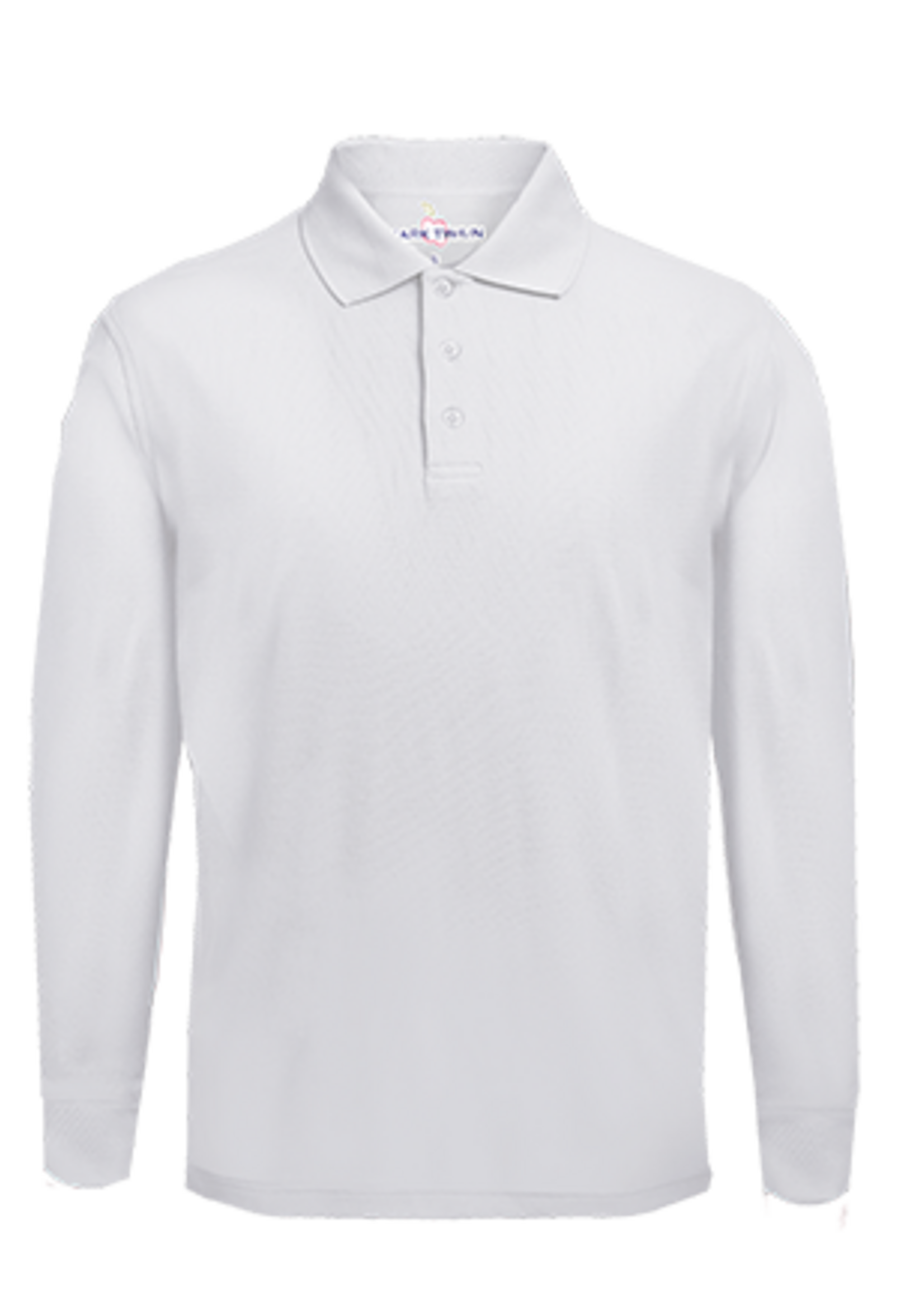 LONG SLEEVE YOUTH PERFORMANCE POLO WITH LEFT CHEST EMBROIDERY