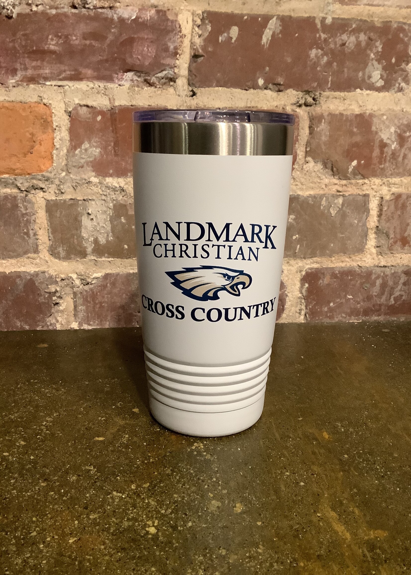 20 OZ  TUMBLER IN WHITE WITH COLOR LOGO
