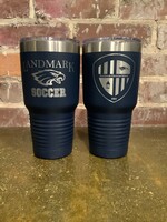 30 OZ NAVY SOCCER LOGO TUMBLER