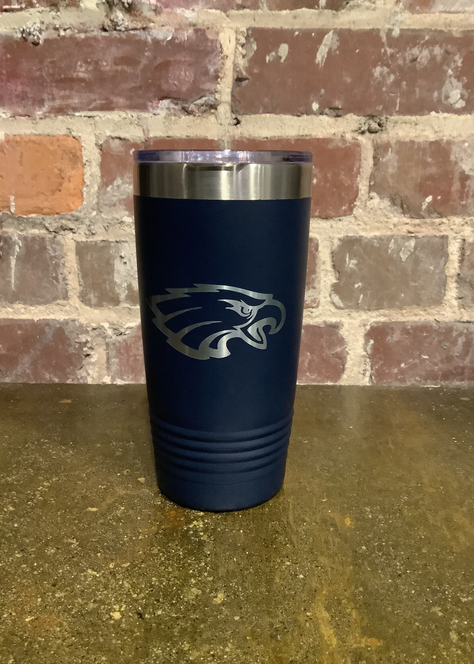 20 oz TRAVEL TUMBLER WITH ENGRAVED LOGO
