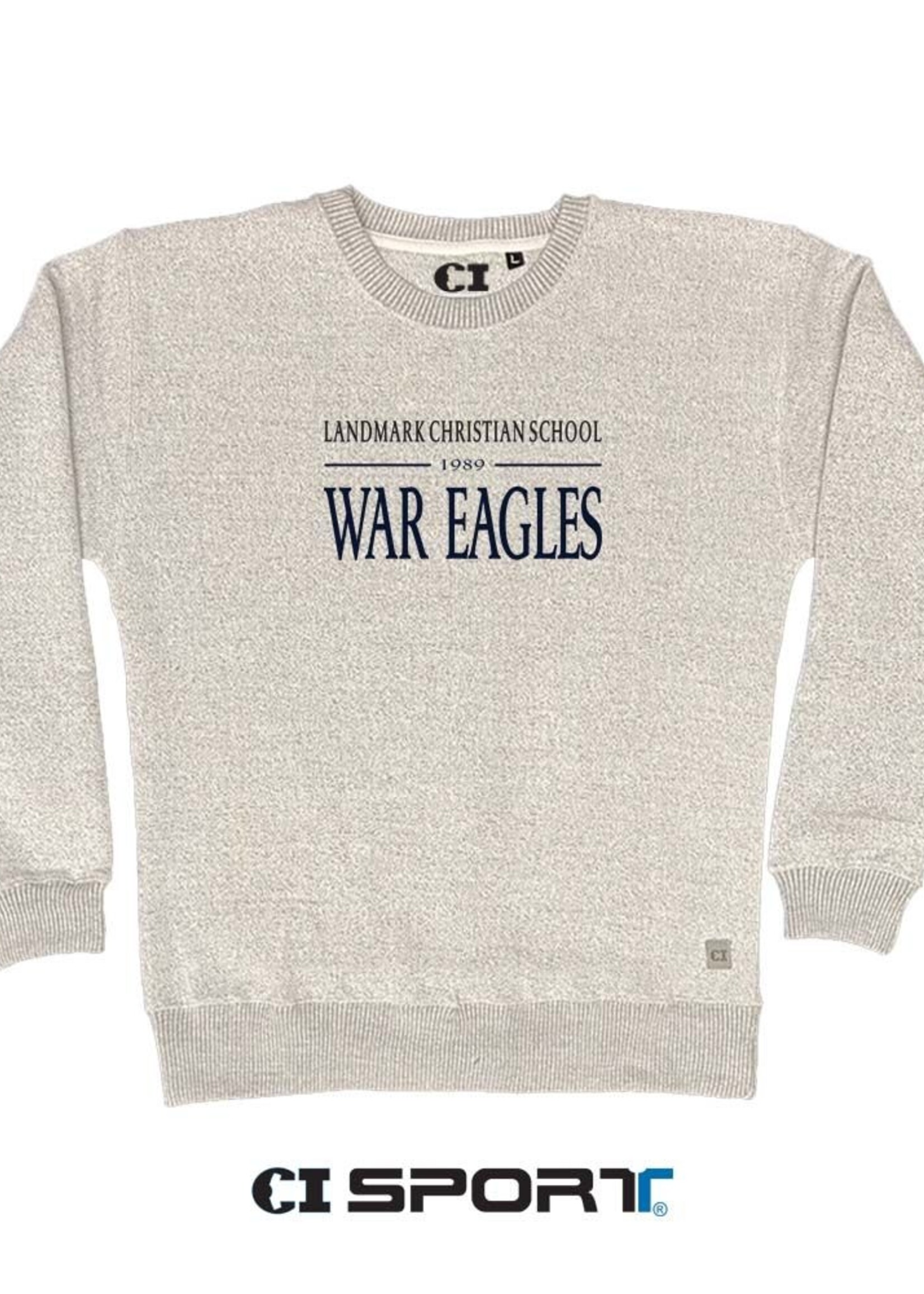 MEN'S HARBOR CREW SWEATSHIRT WITH FRONT EMBRODIERY