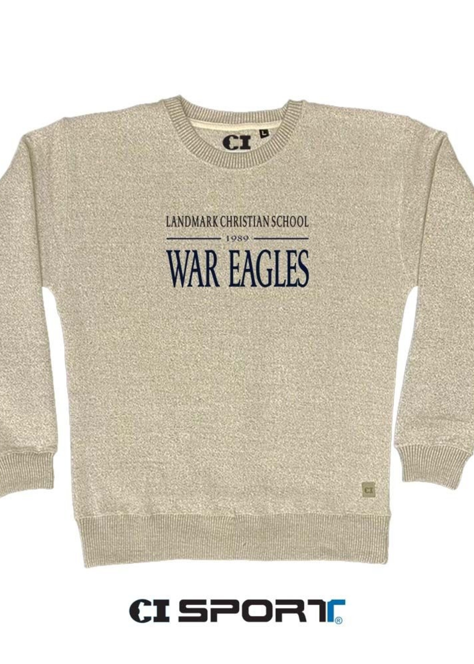 MEN'S HARBOR CREW SWEATSHIRT WITH FRONT EMBRODIERY