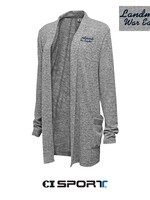 LADIES GREY OPEN EASY FIT CARDIGAN