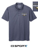 MEN'S NAVY HEATHERED SILK TOUCH GOLF SHIRT