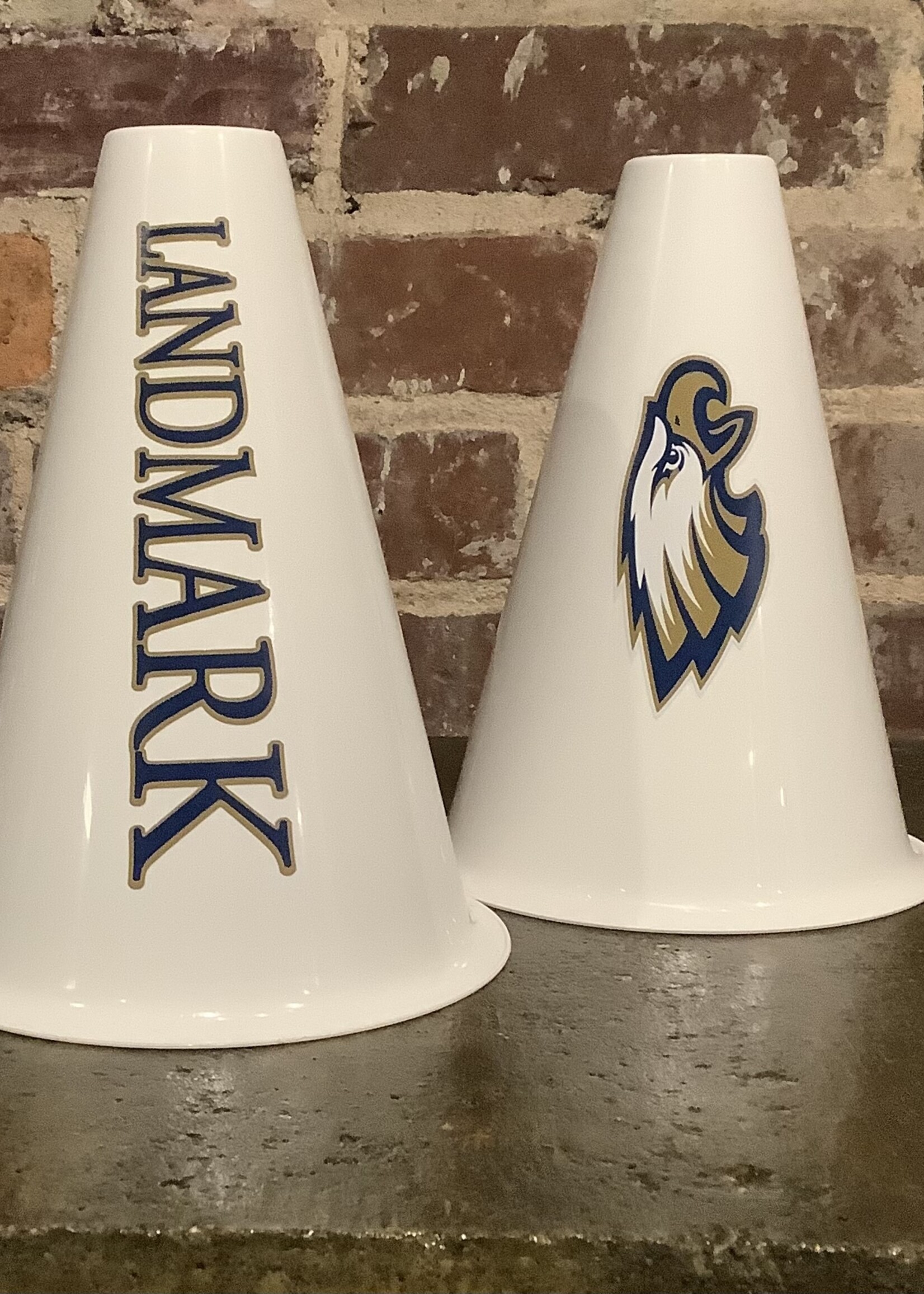 8' MEGAPHONE WITH LANDMARK LOGOS