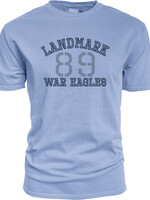 MEN'S DYED RINGSPUN TEE SHORT SLEEVE TEE WITH BLACK SMOKE SCREEN PRINT