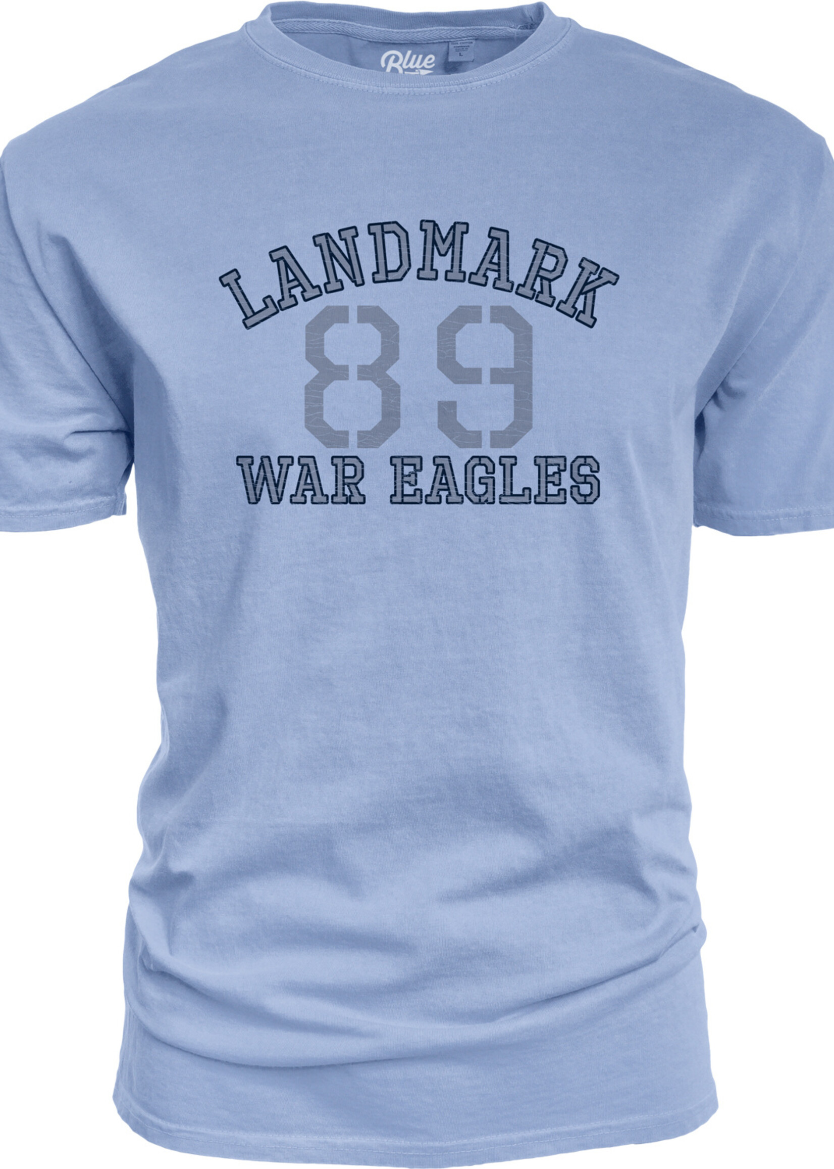 MEN'S DYED RINGSPUN TEE SHORT SLEEVE TEE WITH BLACK SMOKE SCREEN PRINT