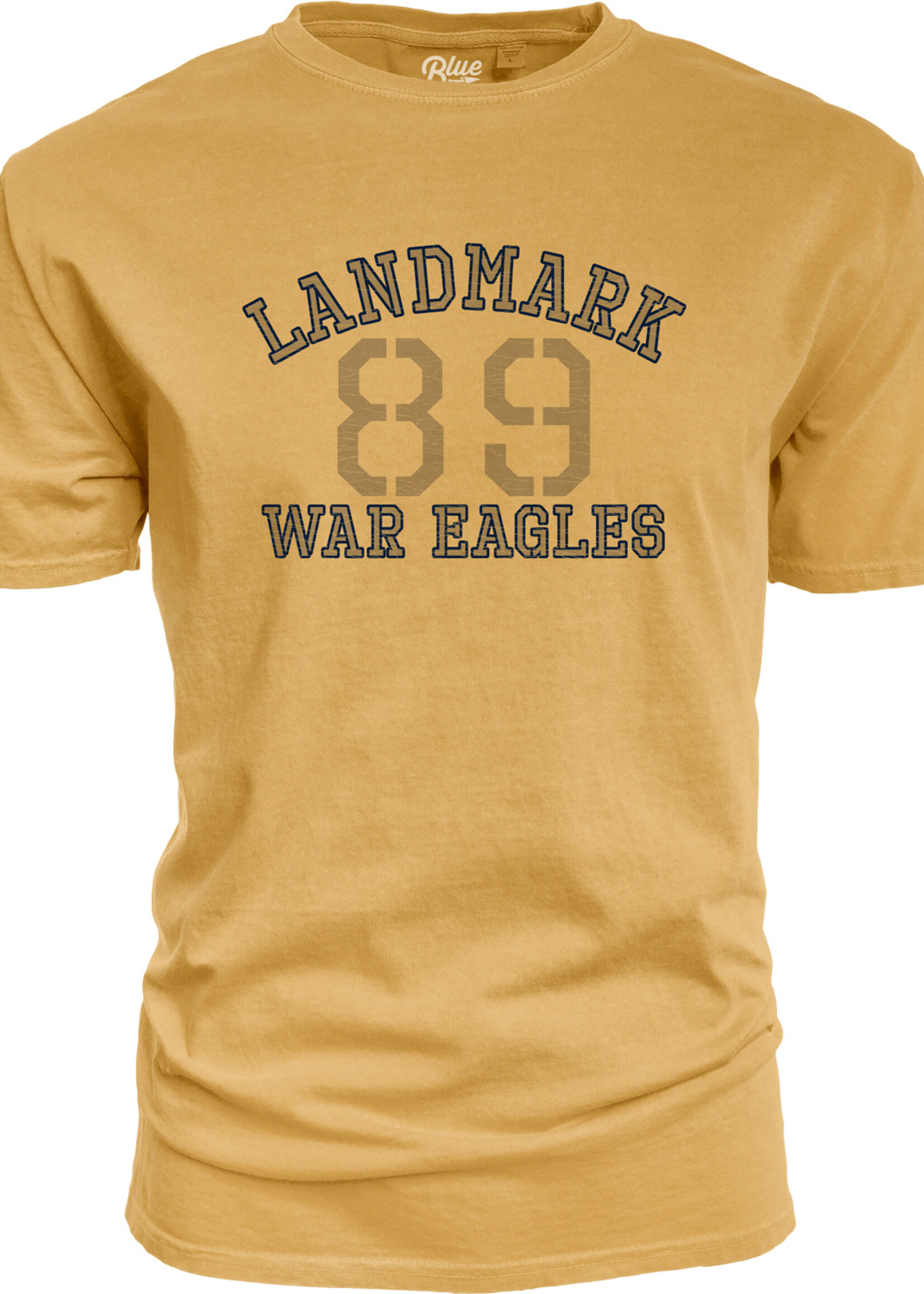 MEN'S DYED RINGSPUN TEE SHORT SLEEVE TEE WITH BLACK SMOKE SCREEN PRINT