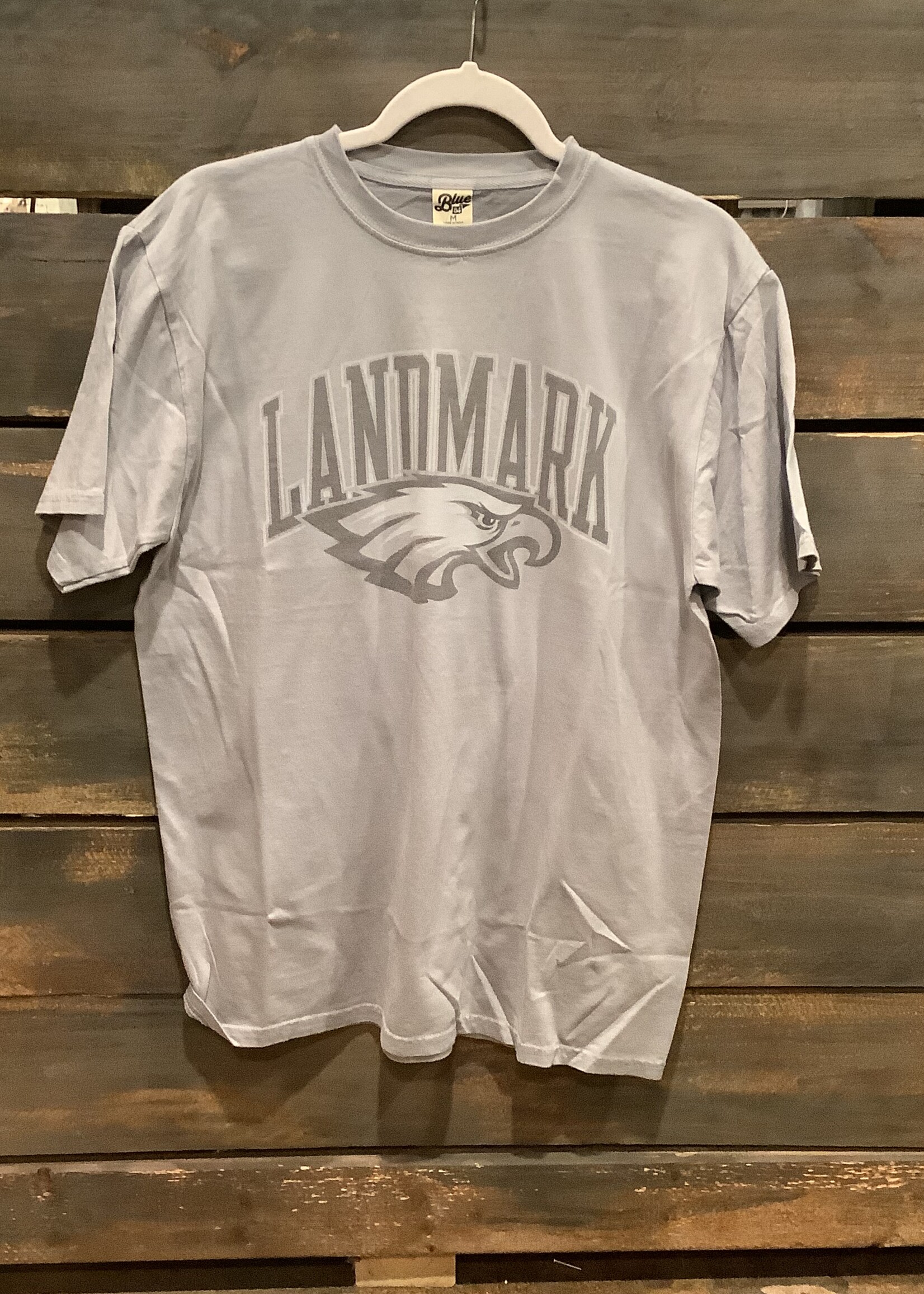 MEN'S DYED RINGSPUN COTTON SHORT SLEEVE TEE WITH SCREEN PRINT