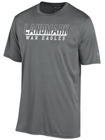 ADULT CHAMPION ATHLETIC SHORT SLEEVE TEE WITH SCREEN PRINT LOGO