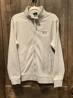 ADULT CLIFTON MOCK NECK GREY FLEECE FULL ZIP