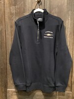 ADULT CROSSWIND 1/4" ZIP NAVY FLEECE WITH POCKETS