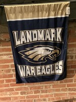 40"X27" HOME BANNER - 2PLY SCREEN PRINTED FOR BOTH SIDES OF FLAG. WILL FIT STANDARD FLAGPOLES FOR EASY HANGING