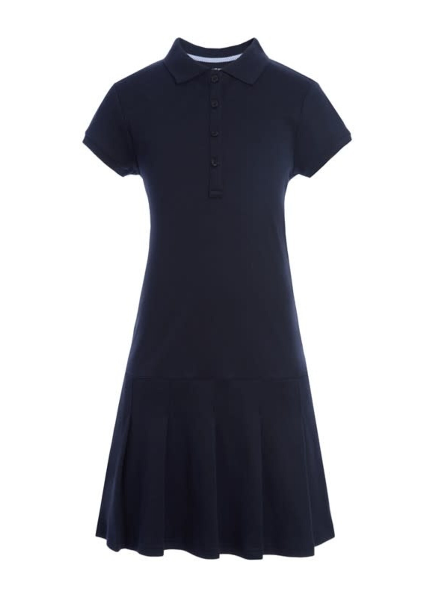 YOUTH INTERLOCK POLO DRESS WITH EMBROIDERY LOGO