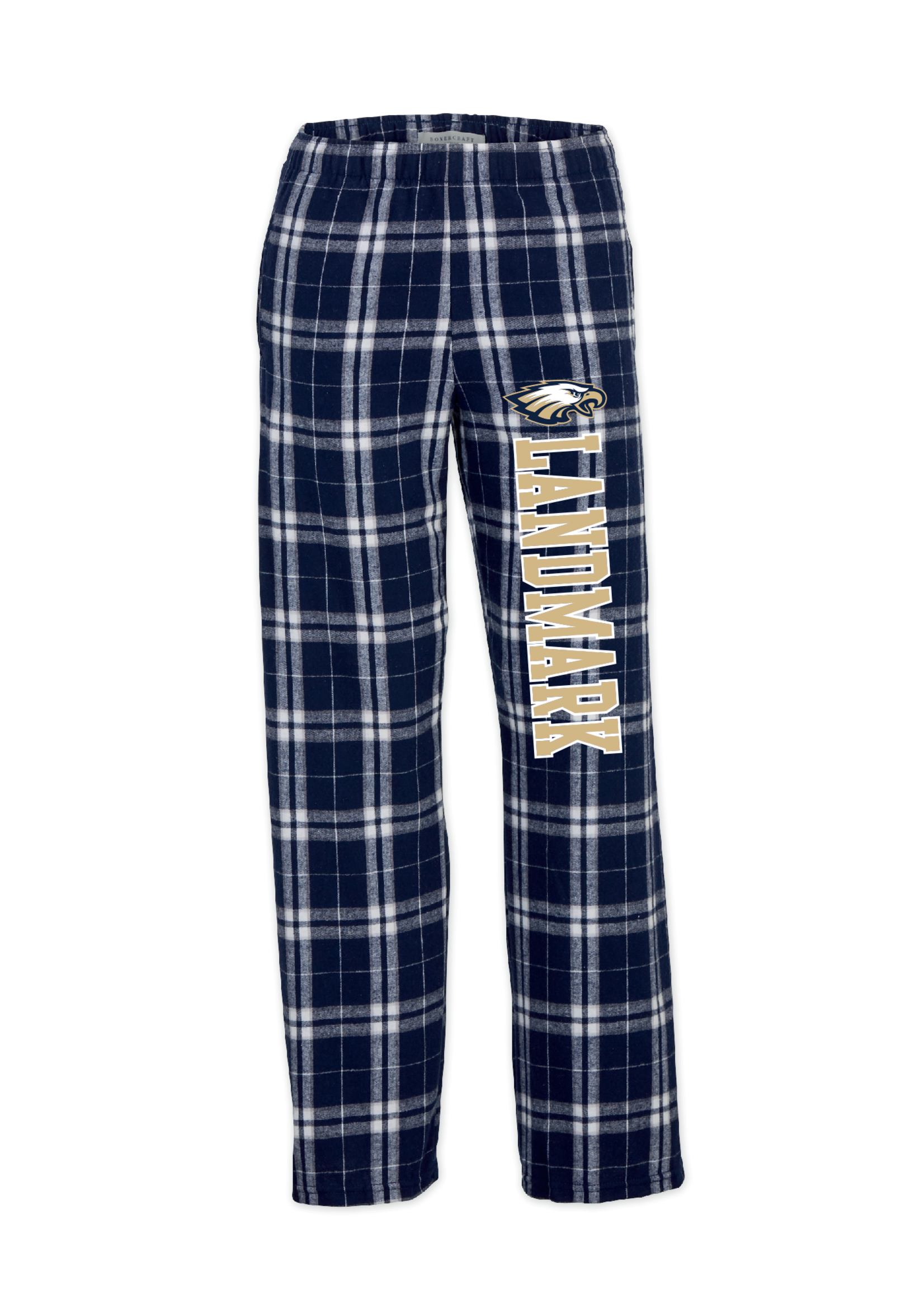 YOUTH COED FLANNEL PANT WITH LOGO ON LEG