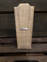 LXG BAR NECKLACE SILVER I AM A WAR EAGLE