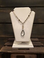 MARYNA BLACK BEAD / CRYSTAL NECKLACE