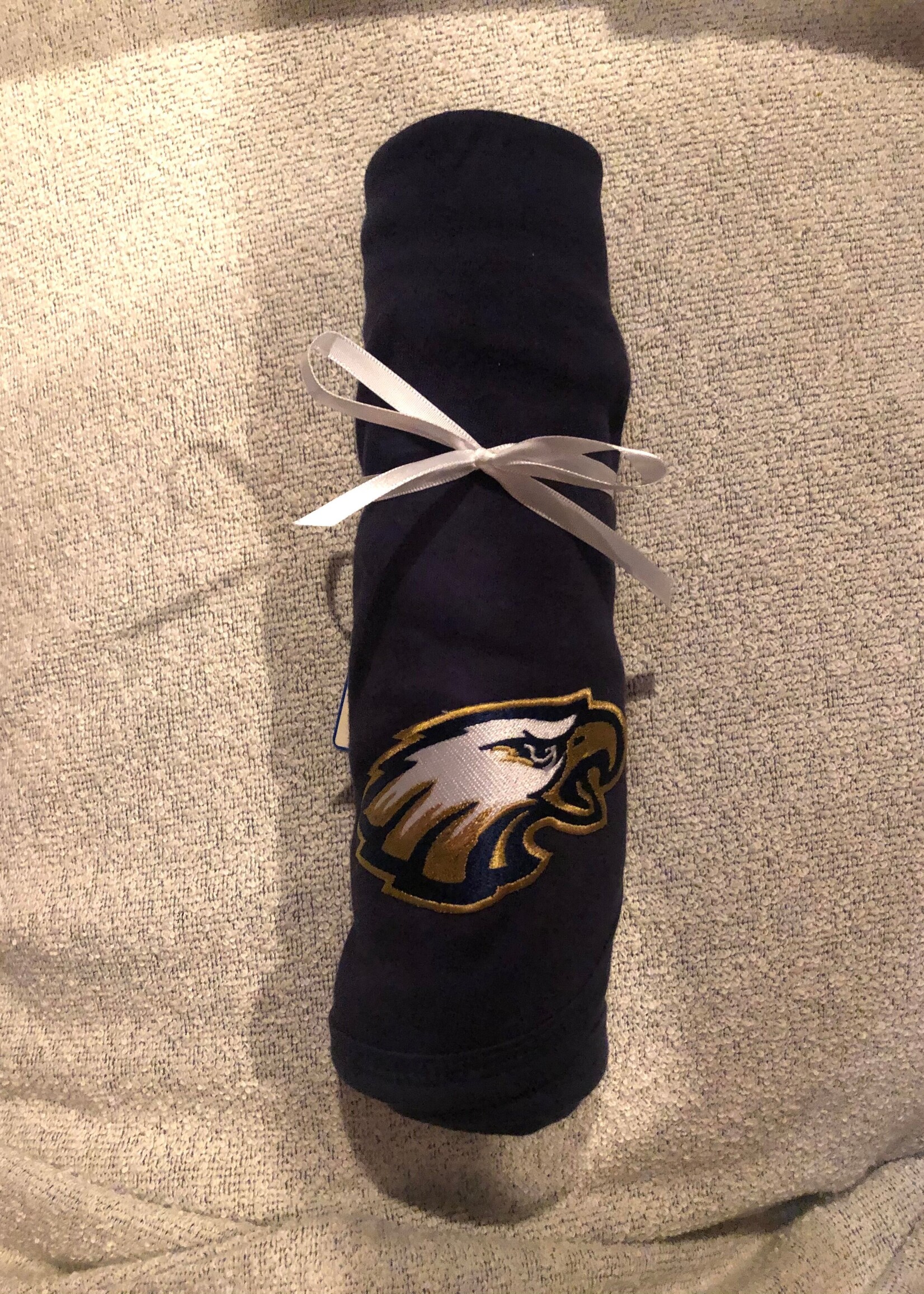 SOLID BLANKET, RECEIVING BLANKET, NAVY