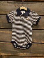 BOYS NAVY STRIPED POLO BODYSUIT