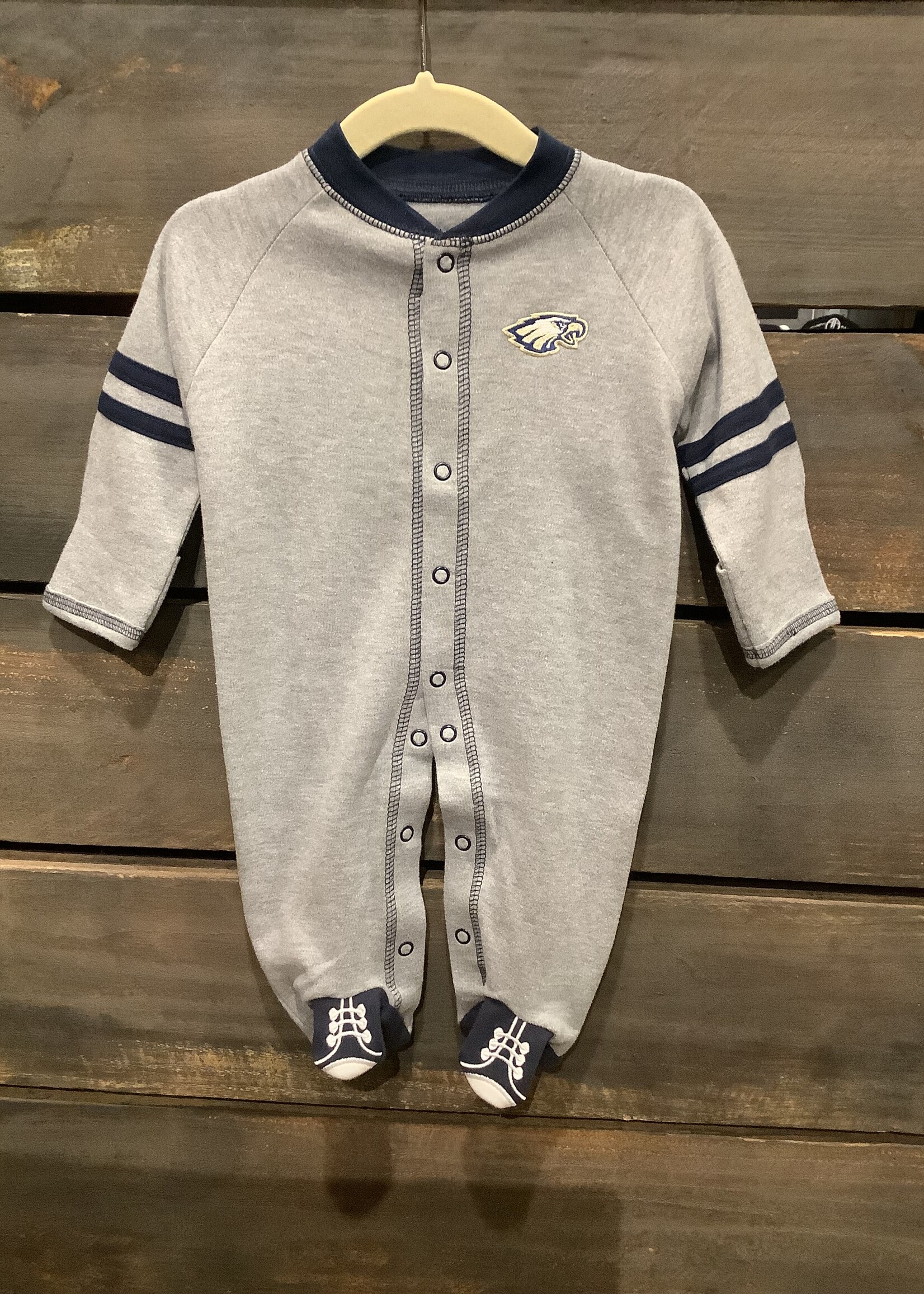 INFANT SPORT SHOE FOOTED ROMPER