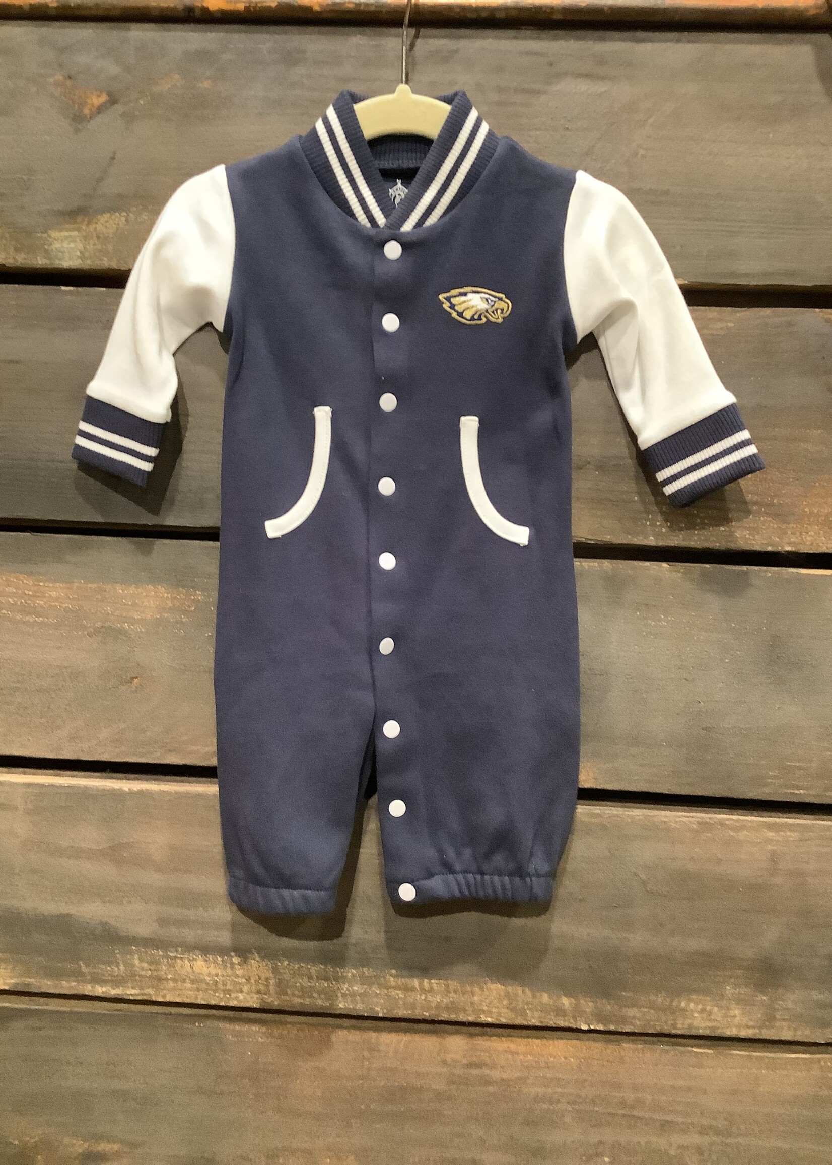VARSITY CONVERTIBLE NEWBORN ROMPER