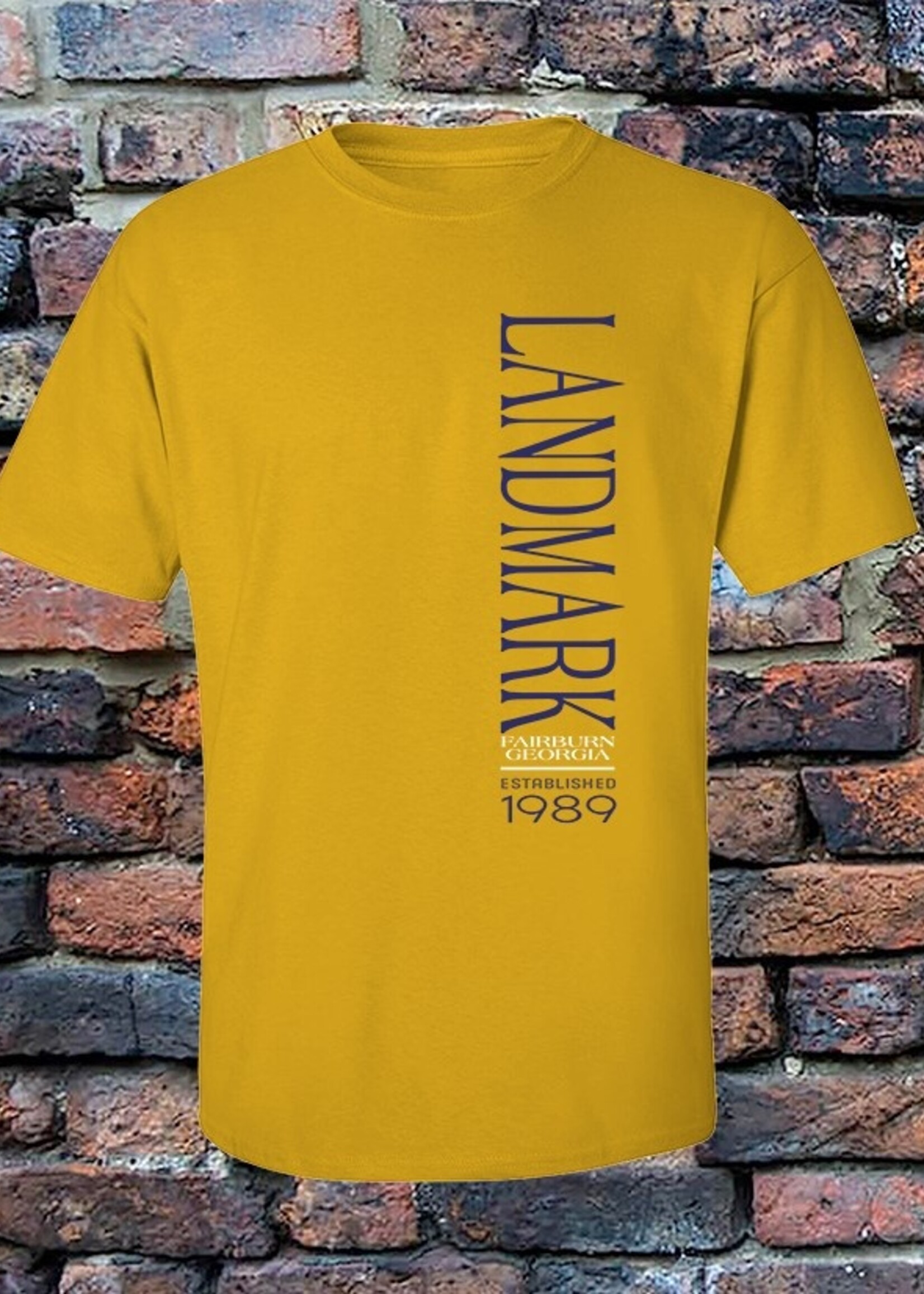 BELLA CANVAS HEATHERED MUSTARD SHORT SLEEVE TEE WITH SCREEN PRINT FRONT AND BACK
